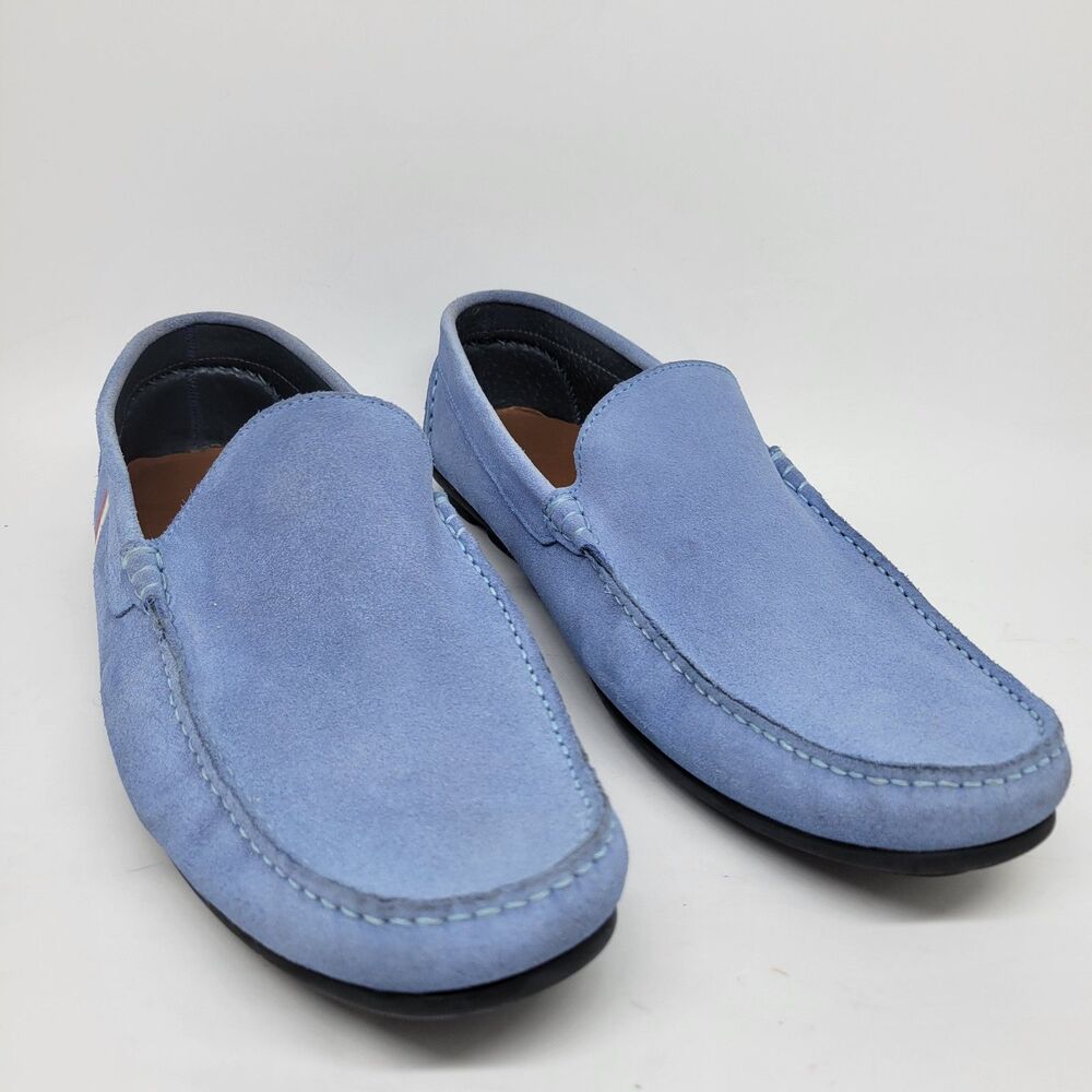 Ortiz & Reed Loafers Blue Suede Mens Size 13 Eur 46